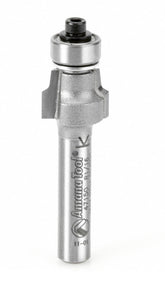 Amana Tool 47150 Carbide Tipped No-File Trim .059 R x 1/2 D x 3/8 CH x 1/4 Inch SHK w/ Lower Ball Bearing Router Bit